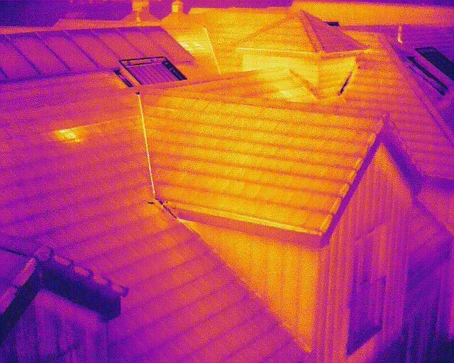 Thermal Imaging Roof Survey Image Tynemouth